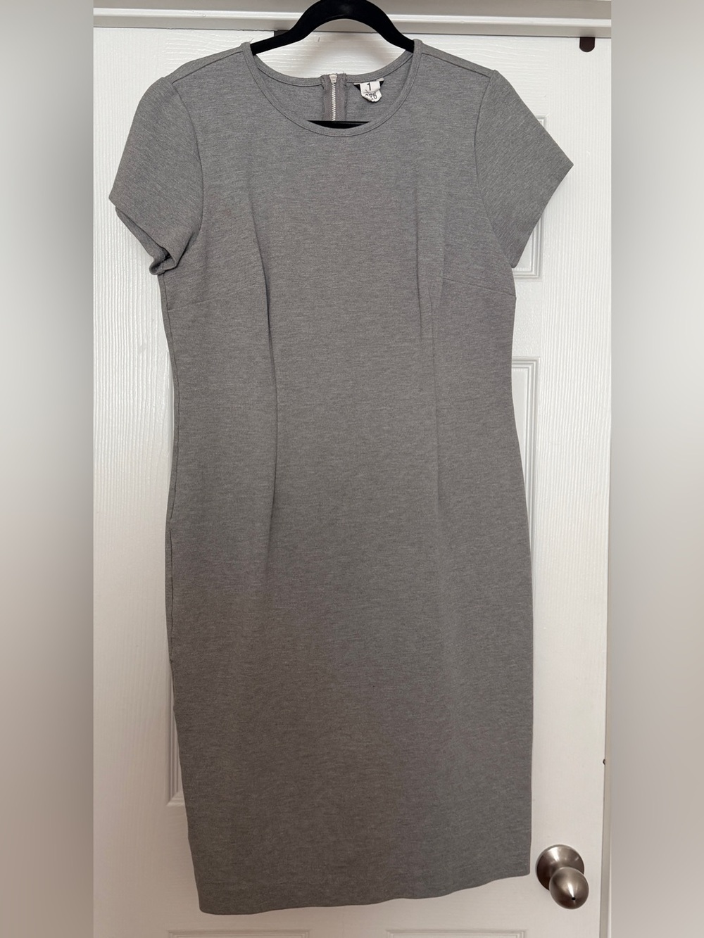 Ann Taylor Heather Gray Sheath Dress -Sz L